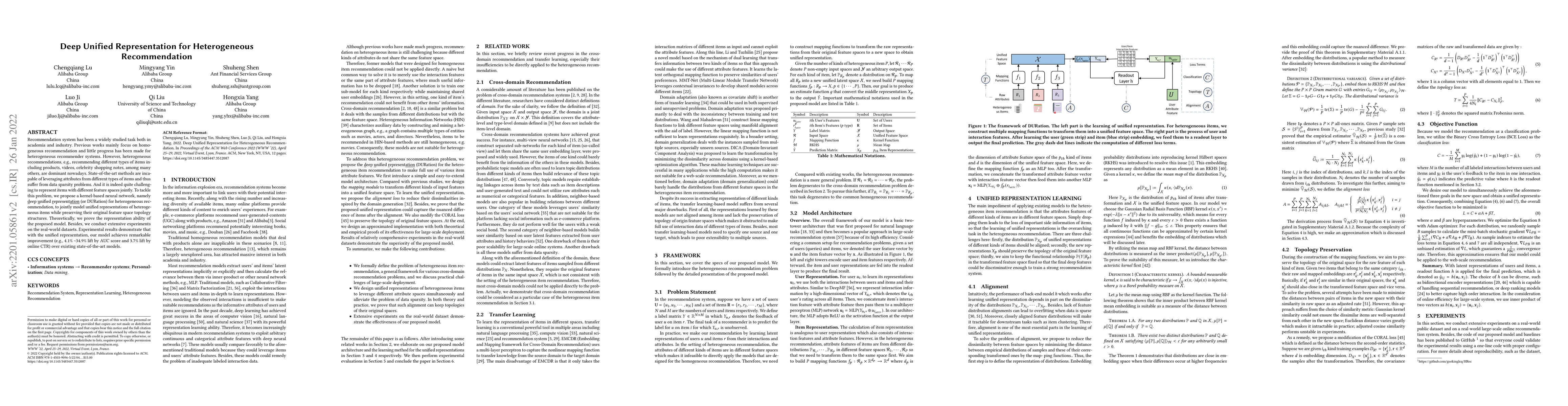 Thumbnail for Deep Unified Representation for Heterogeneous Recommendation