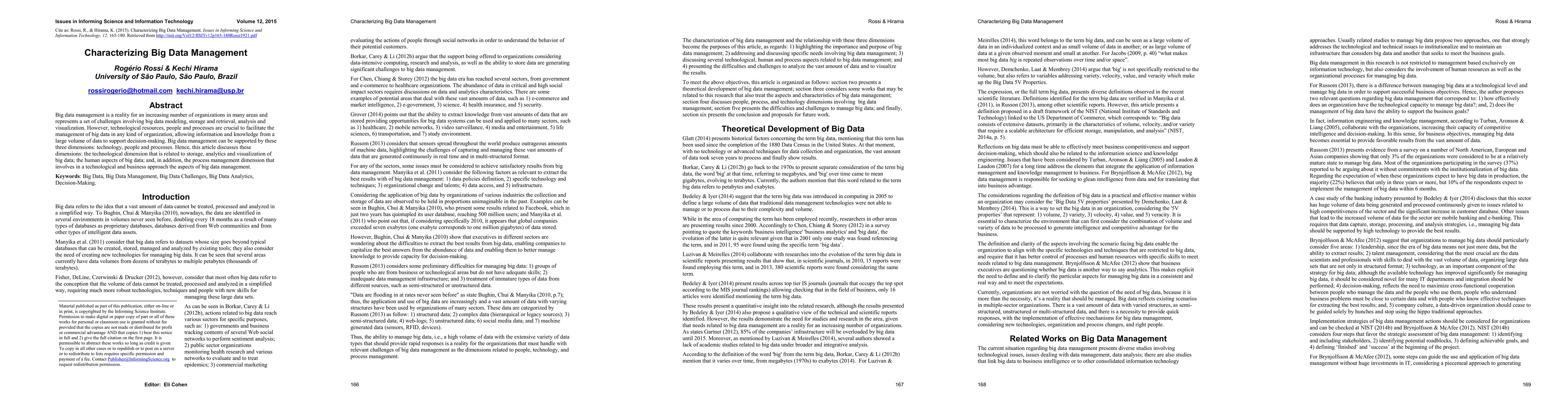 Thumbnail for Characterizing Big Data Management