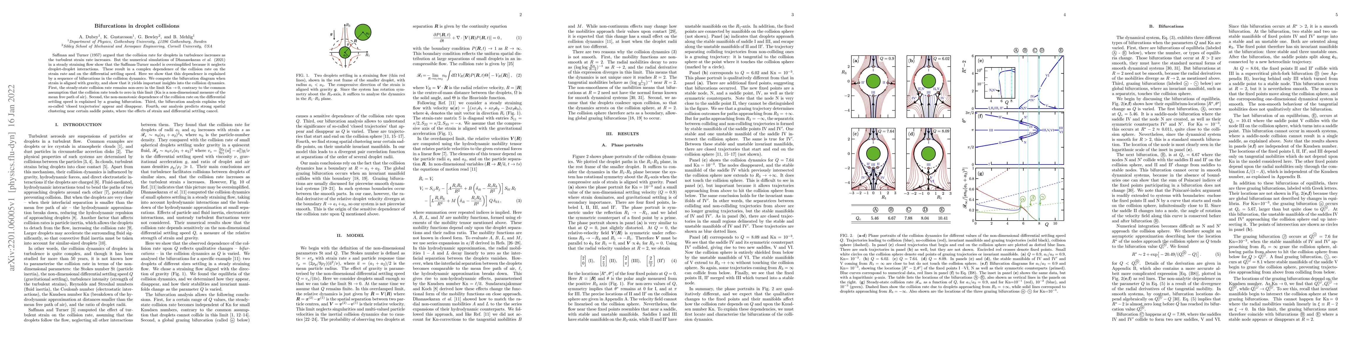 Thumbnail for Bifurcations in droplet collisions