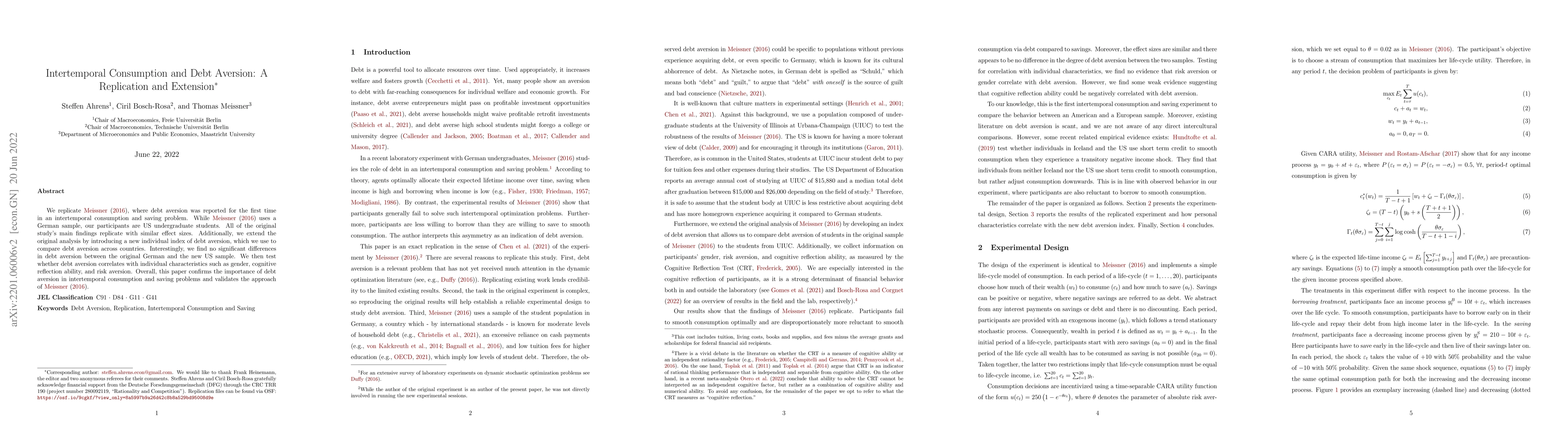 Thumbnail for Intertemporal Consumption and Debt Aversion: A Replication and Extension
