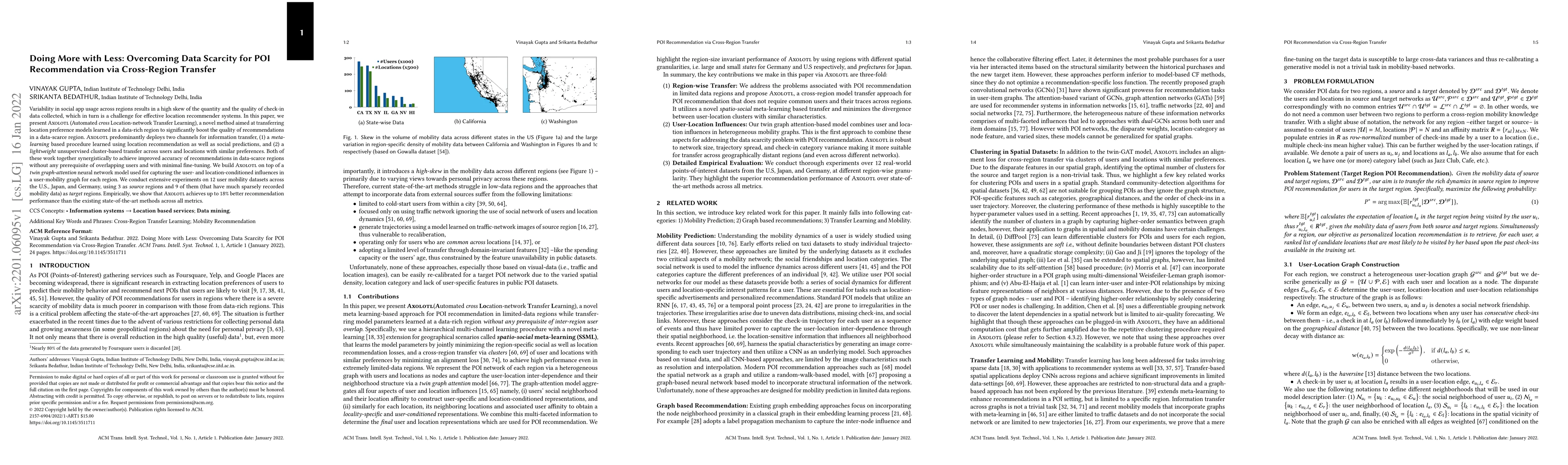 Thumbnail for Doing More with Less: Overcoming Data Scarcity for POI Recommendation
  via Cross-Region Transfer