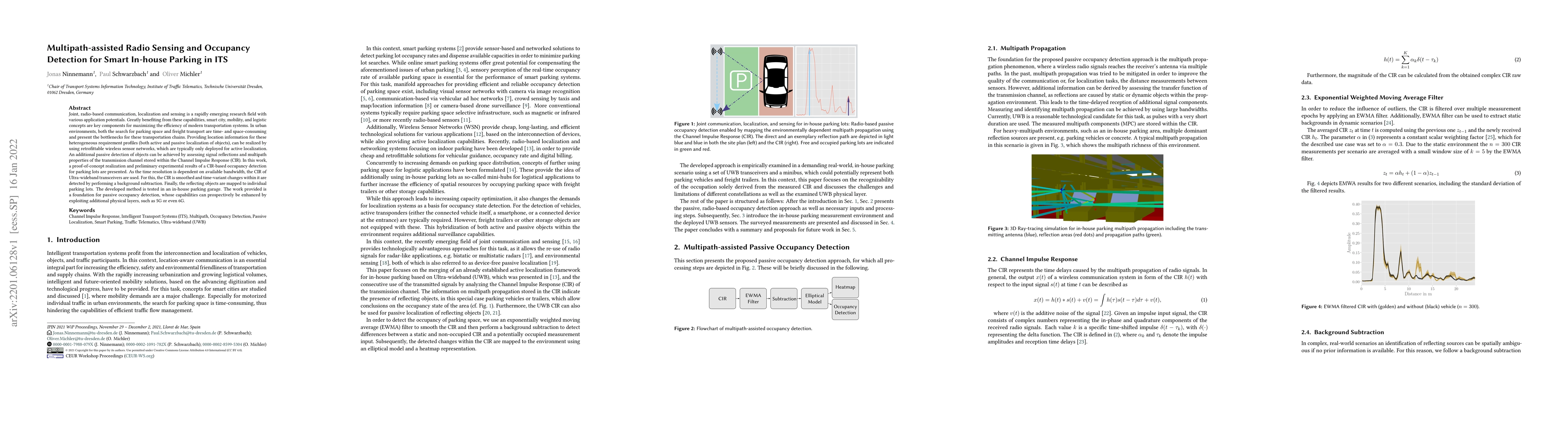 Thumbnail for Multipath-assisted Radio Sensing and Occupancy Detection for Smart
  In-house Parking in ITS
