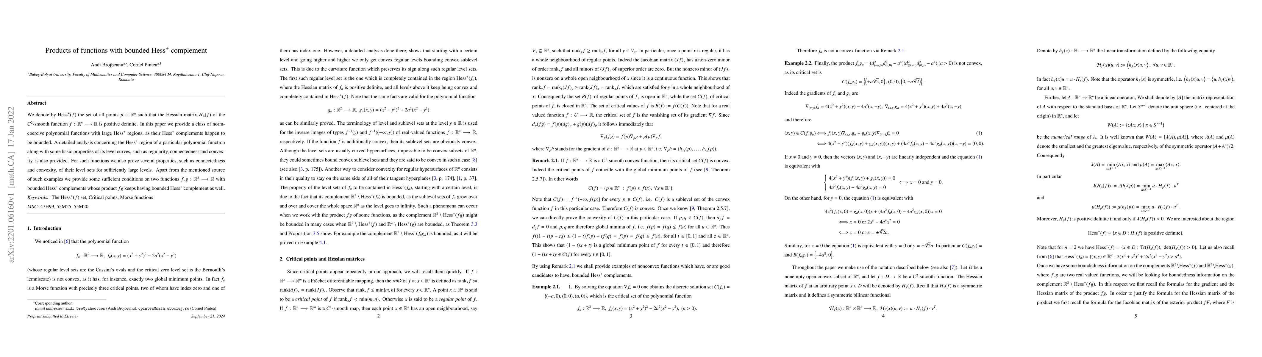 Thumbnail for Products of functions with bounded ${\rm Hess}^+$ complement