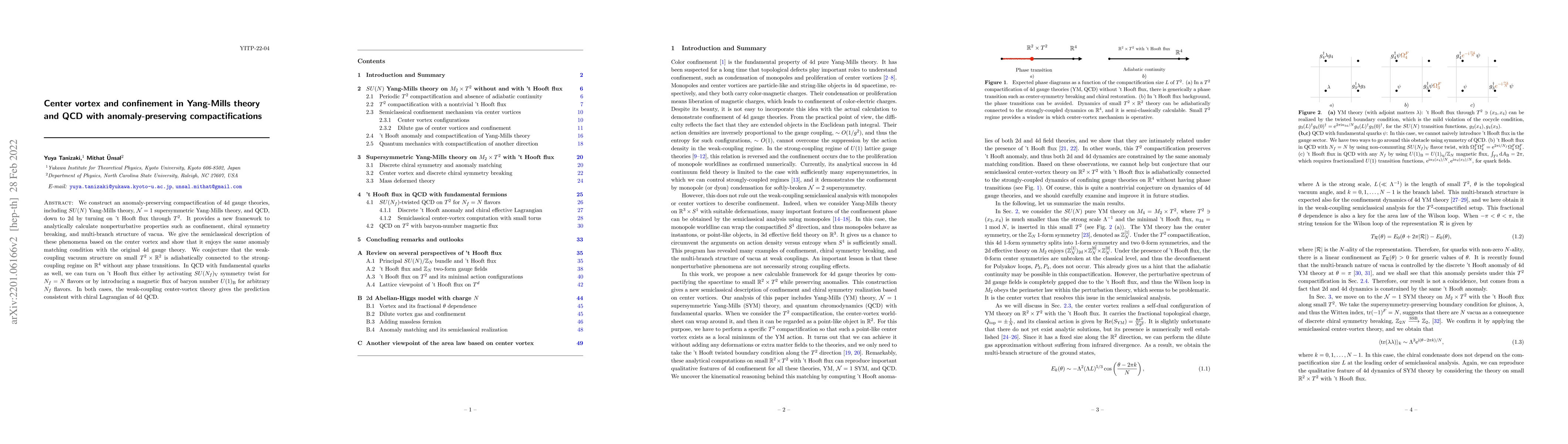 Thumbnail for Center vortex and confinement in Yang-Mills theory and QCD with
  anomaly-preserving compactifications