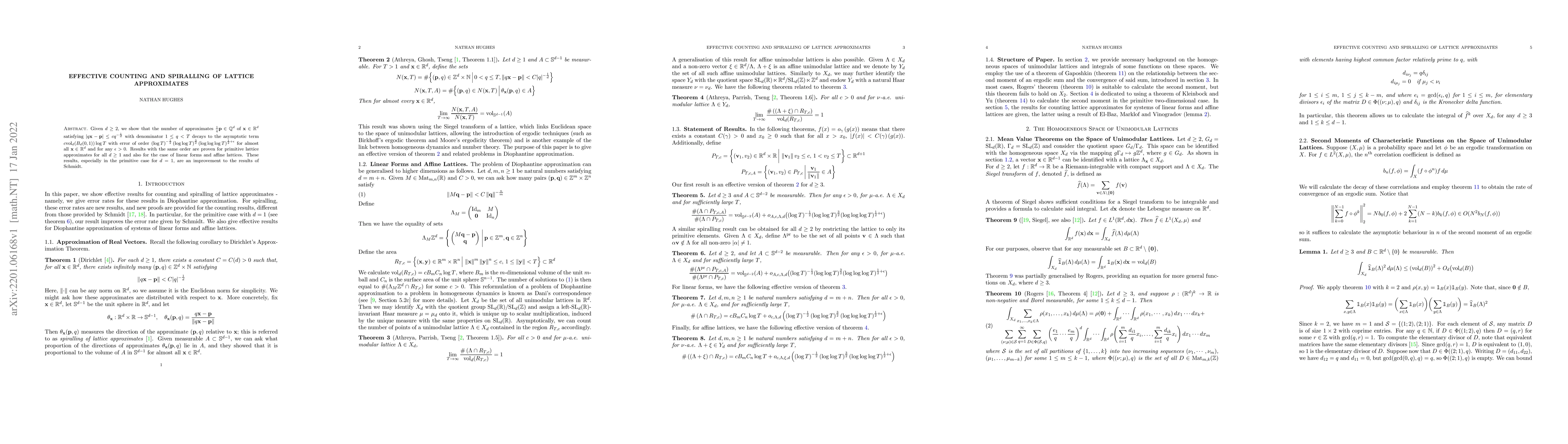 Thumbnail for Effective Counting and Spiralling of Lattice Approximates