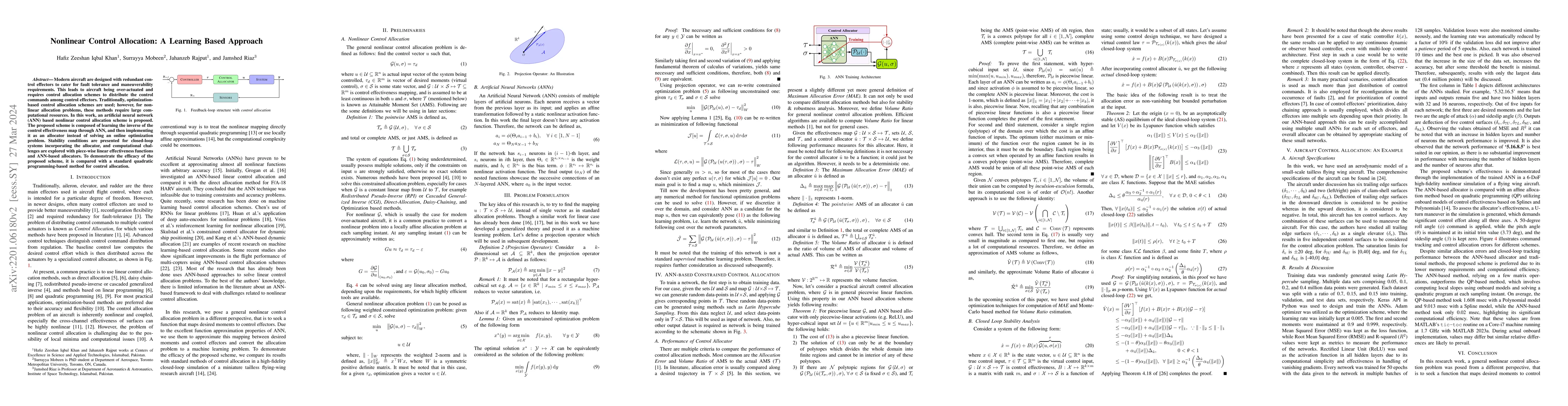 Thumbnail for Nonlinear Control Allocation: A Learning Based Approach