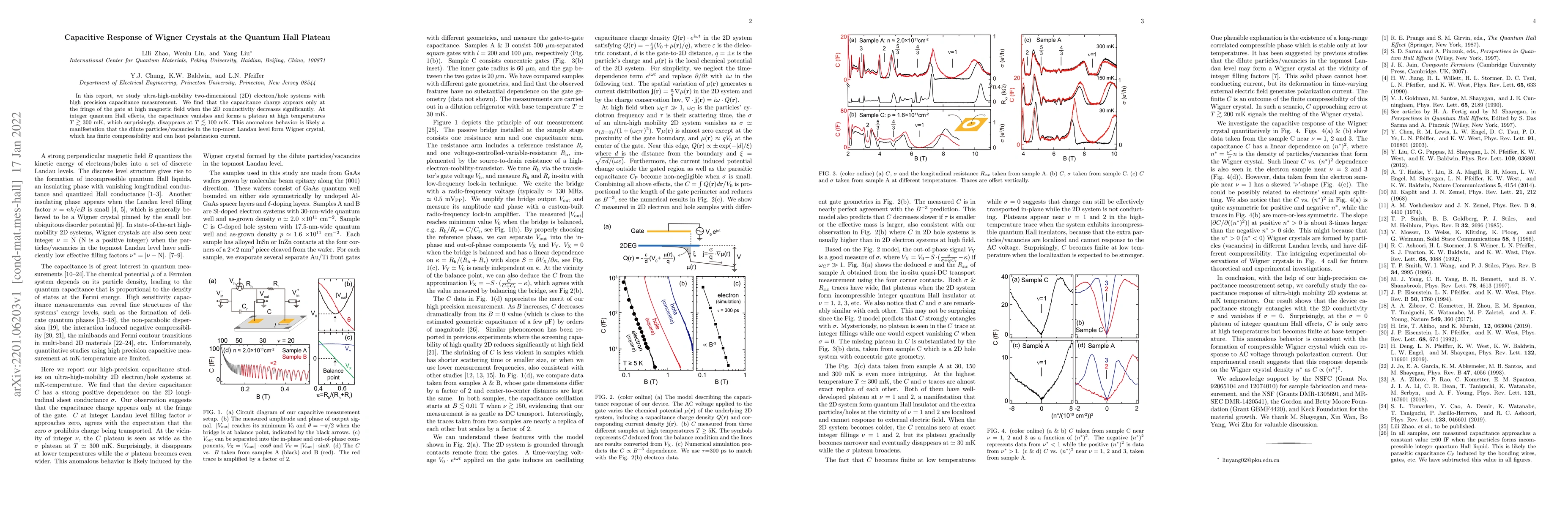 Thumbnail for Capacitive Response of Wigner Crystals at the Quantum Hall Plateau