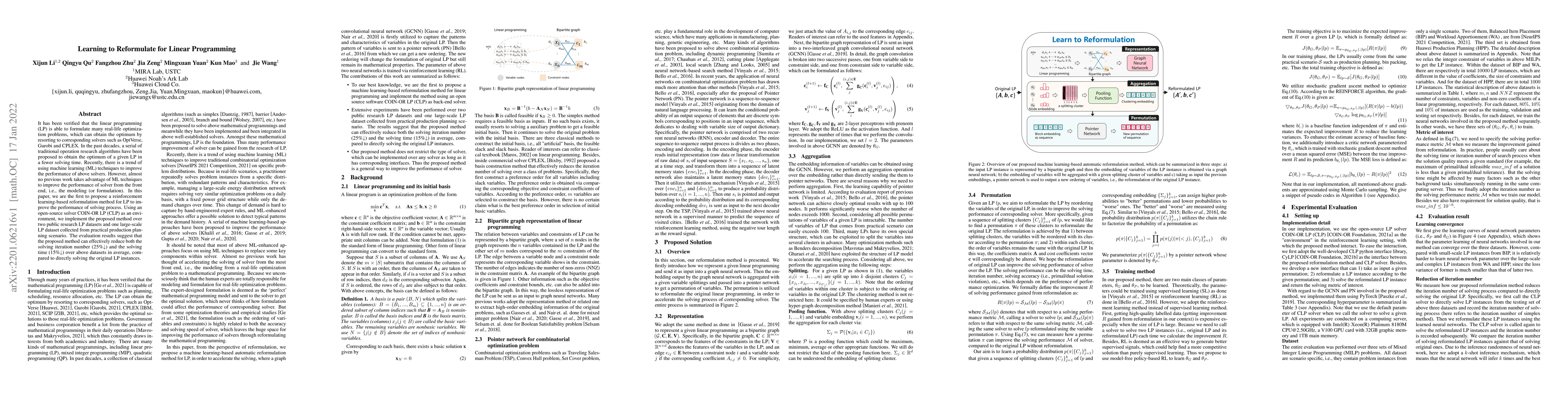 Thumbnail for Learning to Reformulate for Linear Programming