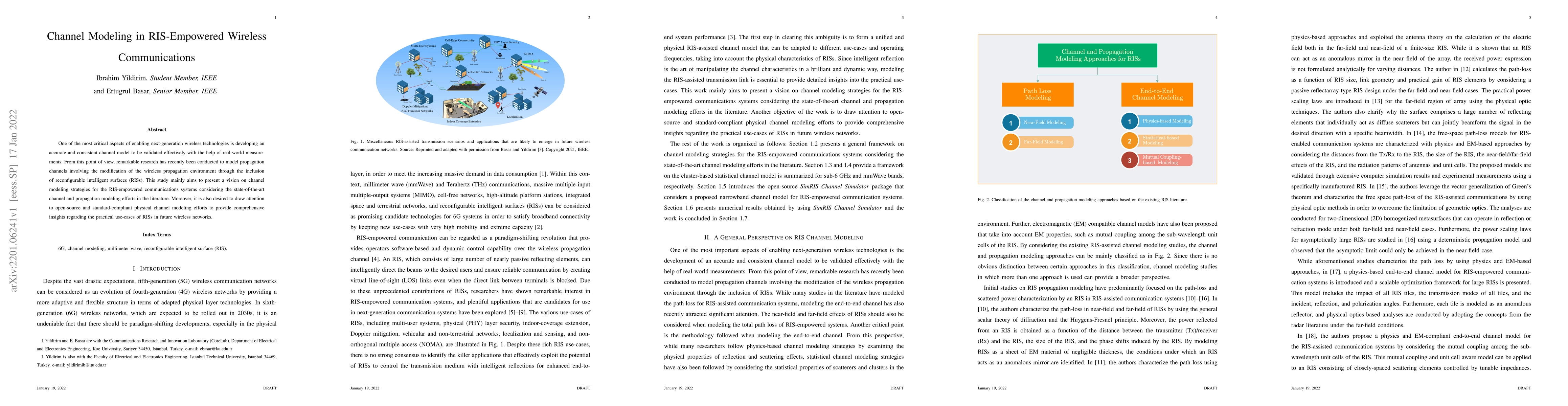 Thumbnail for Channel Modeling in RIS-Empowered Wireless Communications