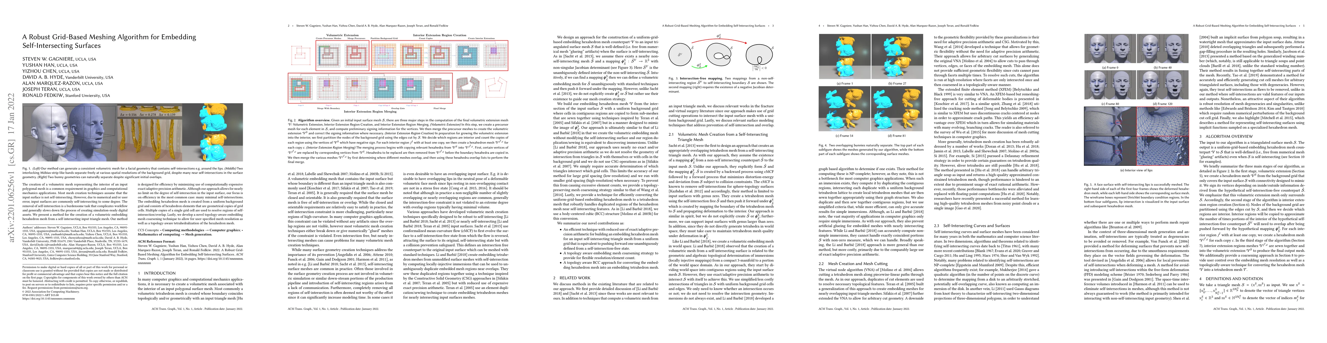 Thumbnail for A Robust Grid-Based Meshing Algorithm for Embedding Self-Intersecting
  Surfaces