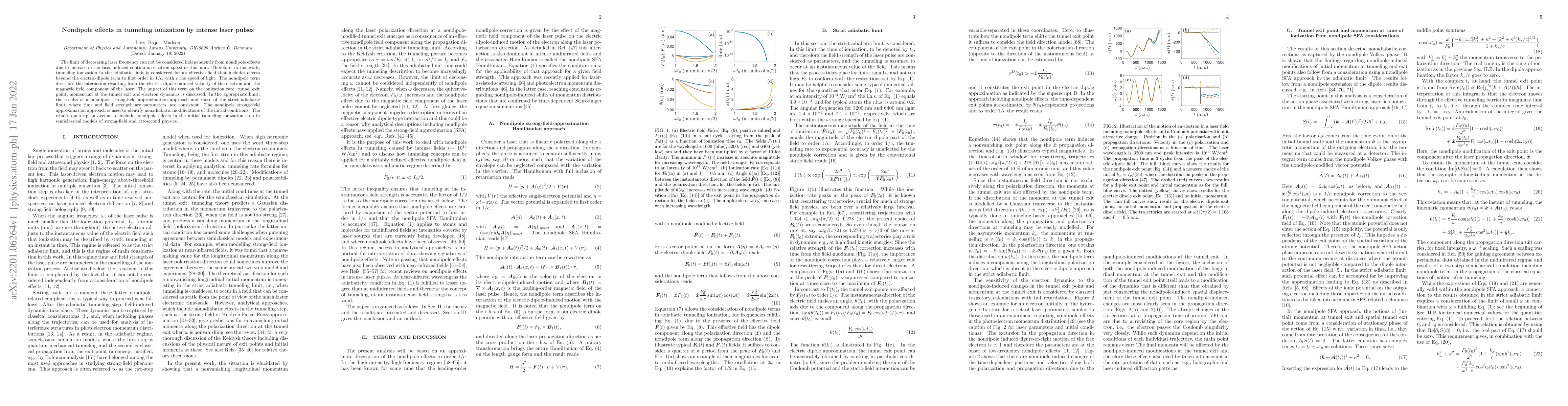 Thumbnail for Nondipole effects in tunneling ionization by intense laser pulses