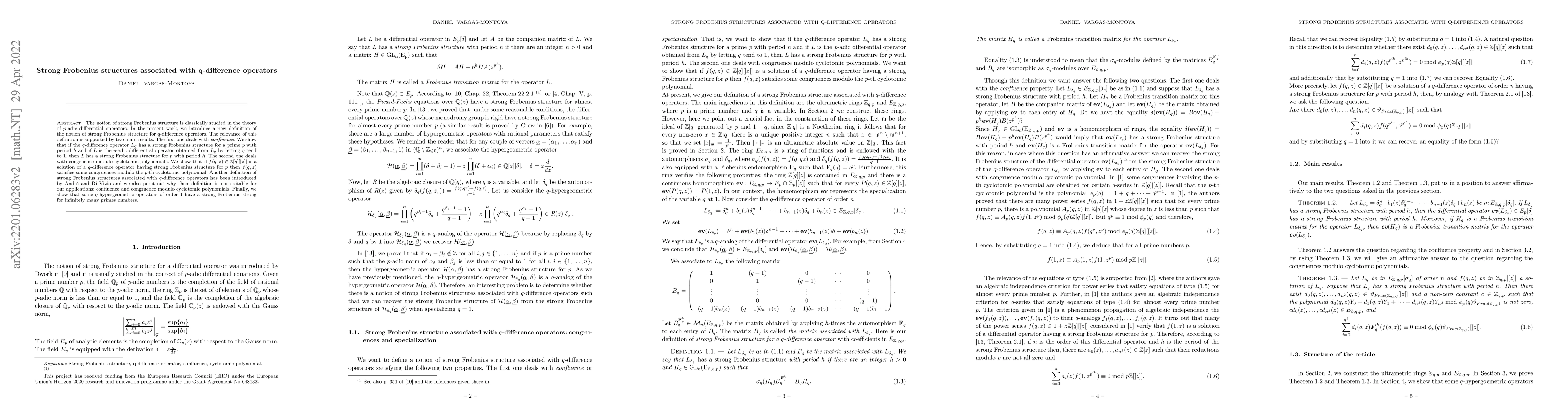 Thumbnail for Strong Frobenius structures associated with q-difference operators