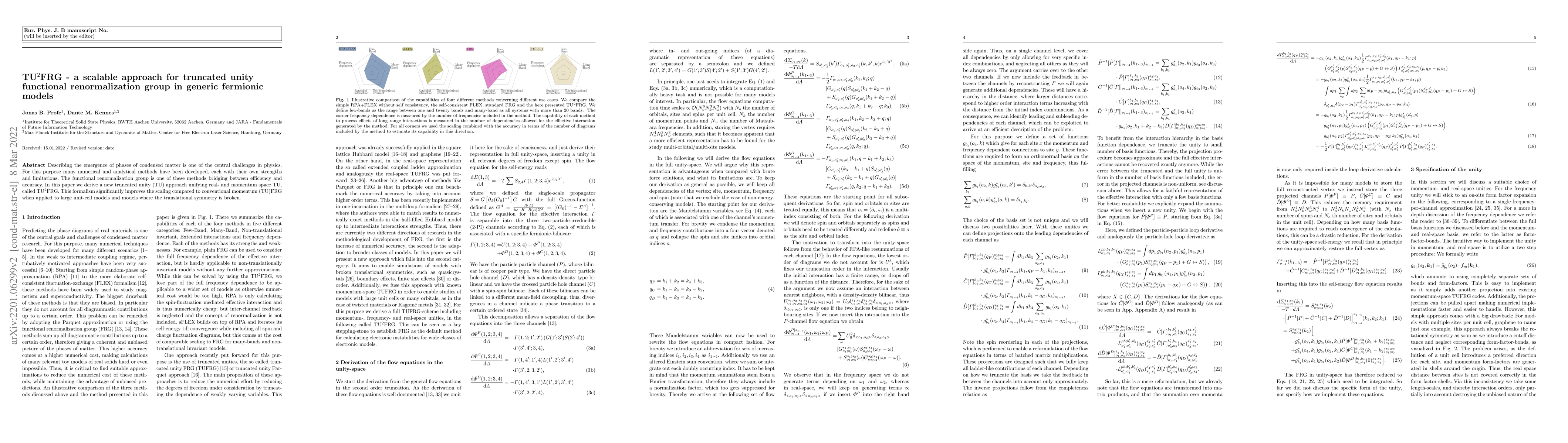 Thumbnail for TU$^2$FRG -- a scalable approach for truncated unity functional
  renormalization group in generic fermionic models