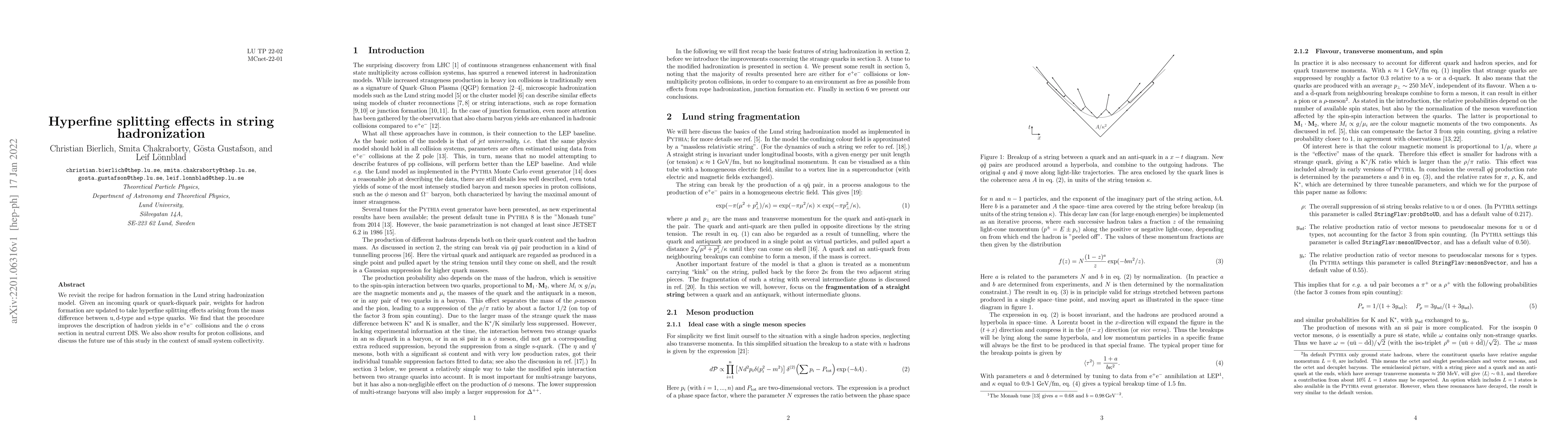 Thumbnail for Hyperfine splitting effects in string hadronization