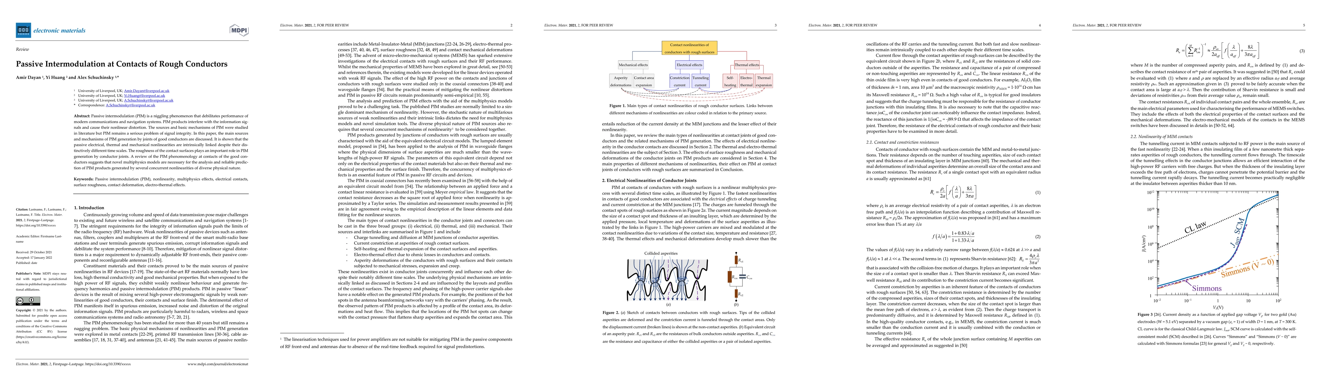 Thumbnail for Passive Intermodulation at Contacts of Rough Conductors