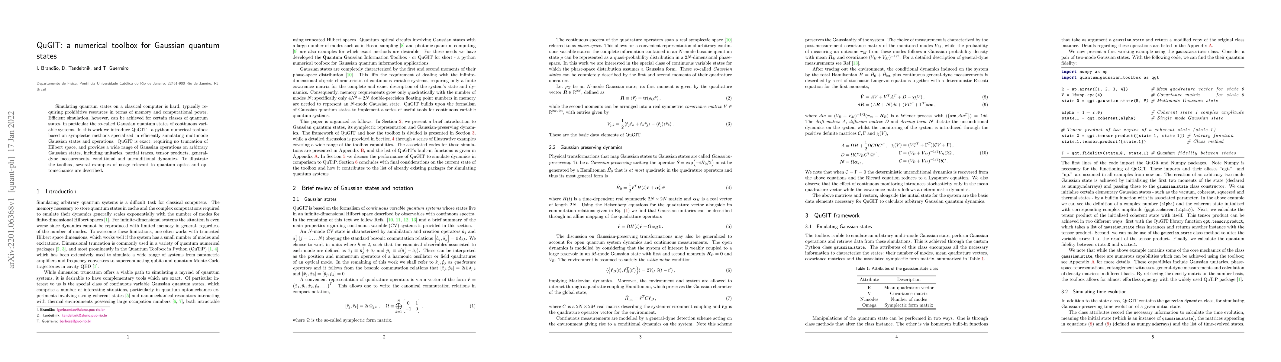 Thumbnail for QuGIT: a numerical toolbox for Gaussian quantum states