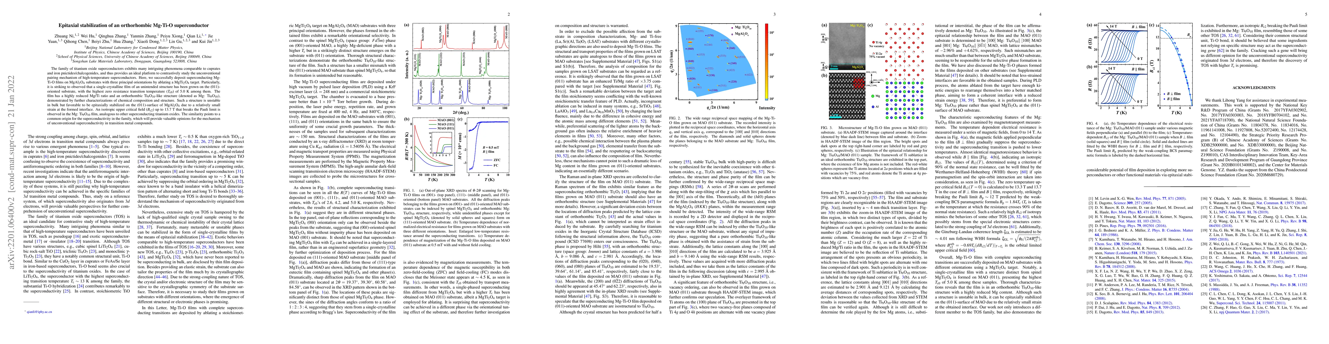 Thumbnail for Epitaxial stabilization of an orthorhombic Mg-Ti-O superconductor