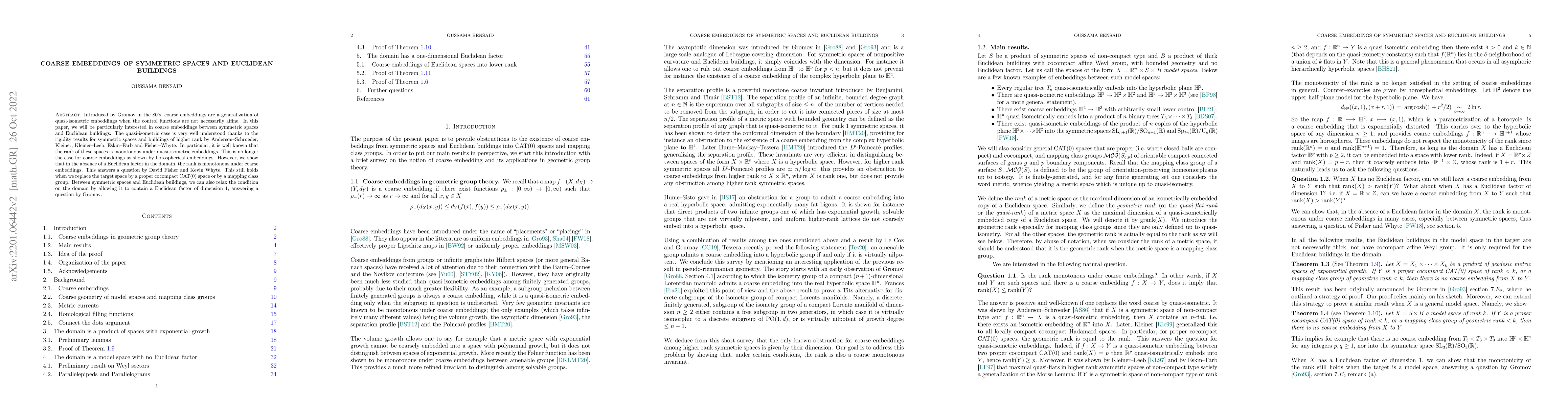 Thumbnail for Coarse embeddings of symmetric spaces and Euclidean buildings