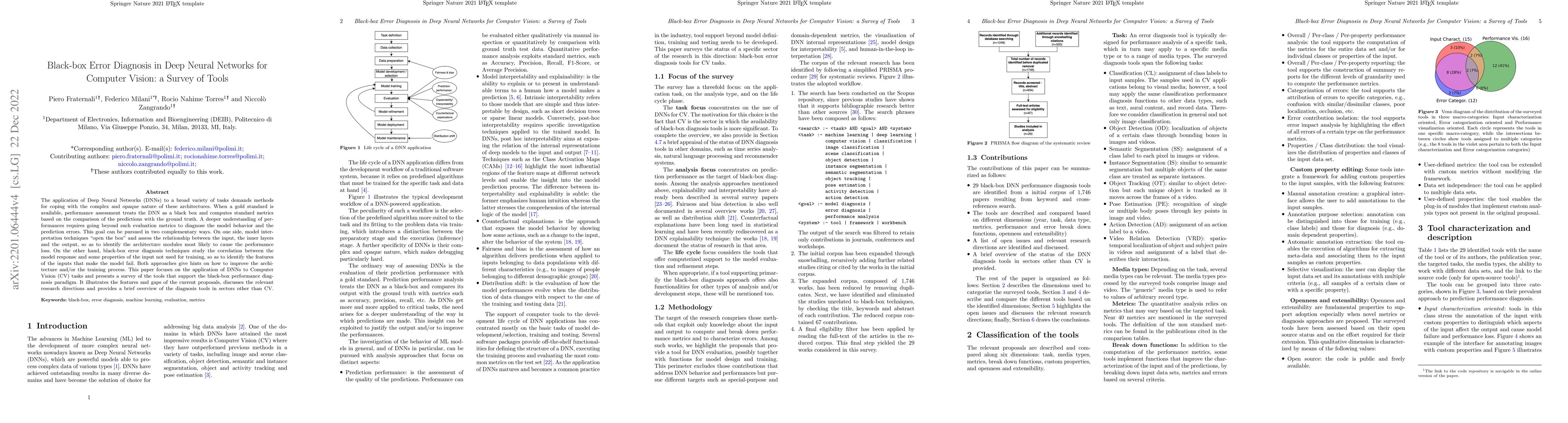 Thumbnail for Black-box Error Diagnosis in Deep Neural Networks for Computer Vision: a
  Survey of Tools