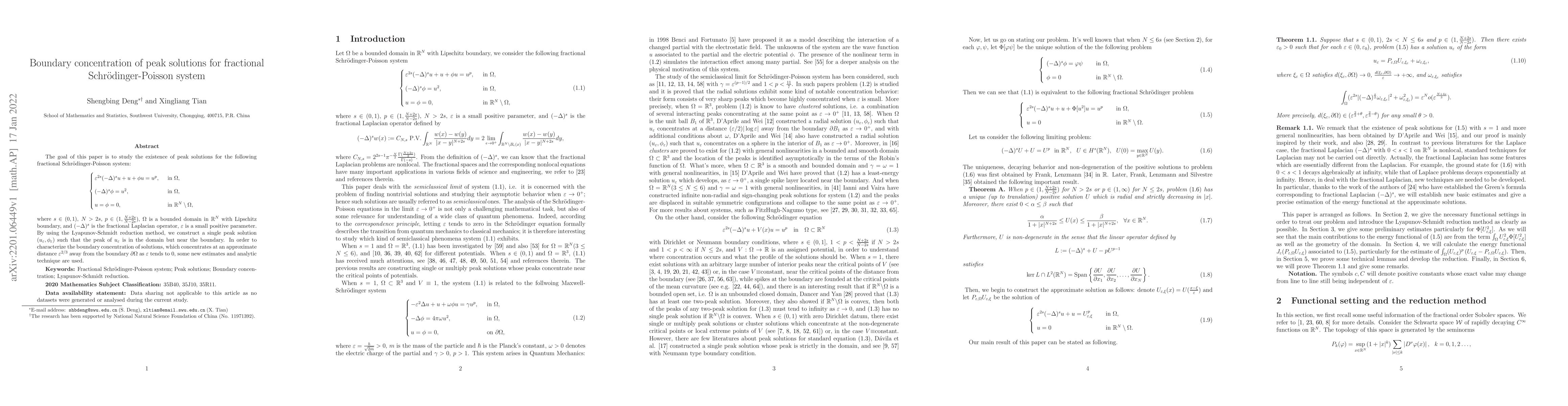 Thumbnail for Boundary concentration of peak solutions for fractional
  Schr\"{o}dinger-Poisson system