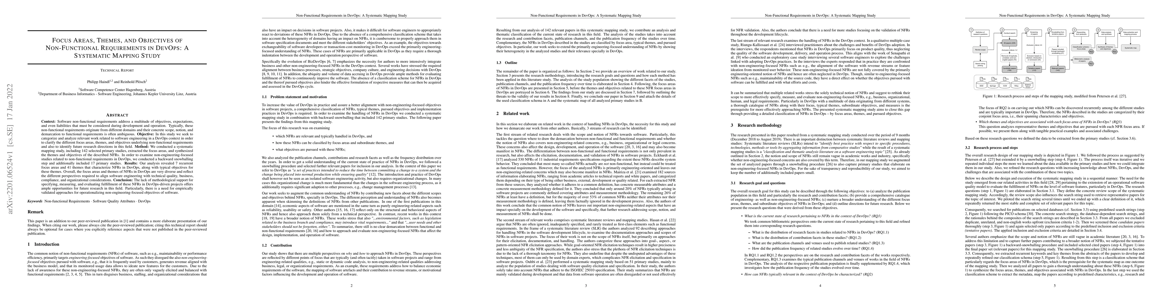 Thumbnail for Focus Areas, Themes, and Objectives of Non-Functional Requirements in
  DevOps: A Systematic Mapping Study