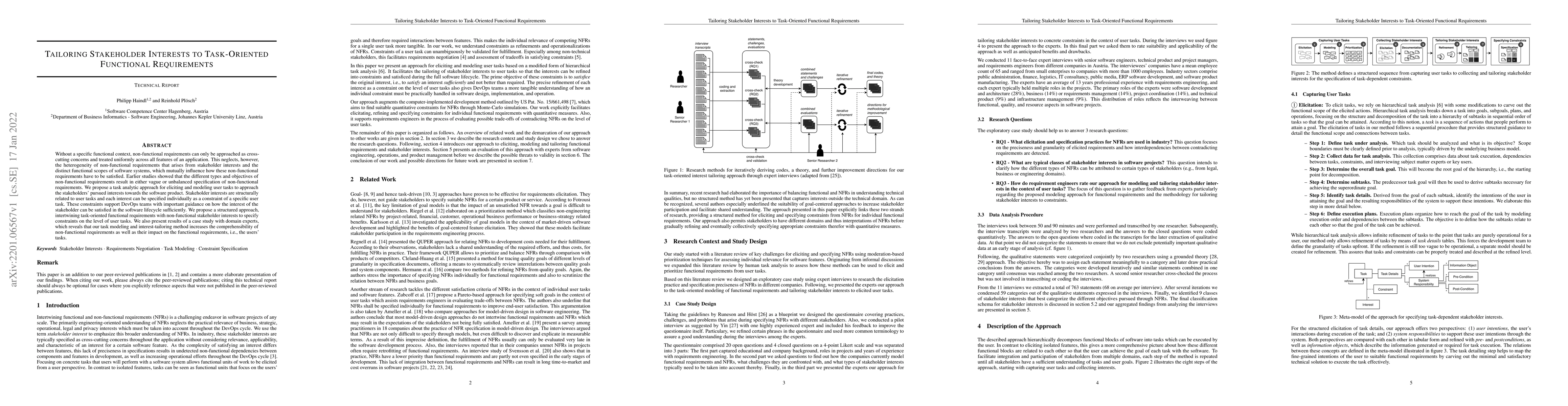 Thumbnail for Tailoring Stakeholder Interests to Task-Oriented Functional Requirements