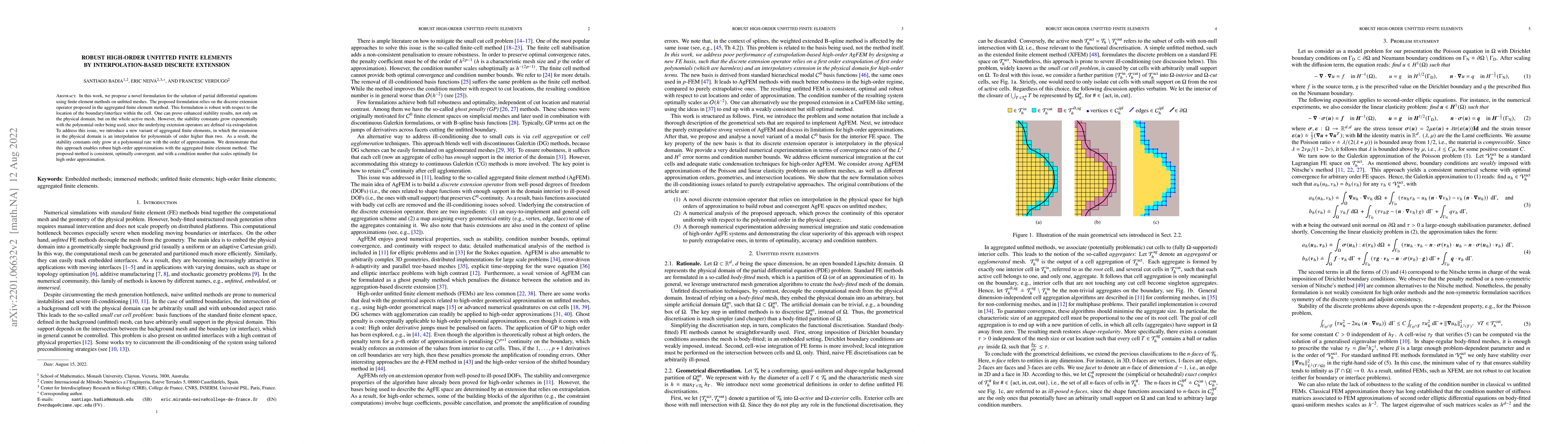 Thumbnail for Robust high-order unfitted finite elements by interpolation-based
  discrete extension