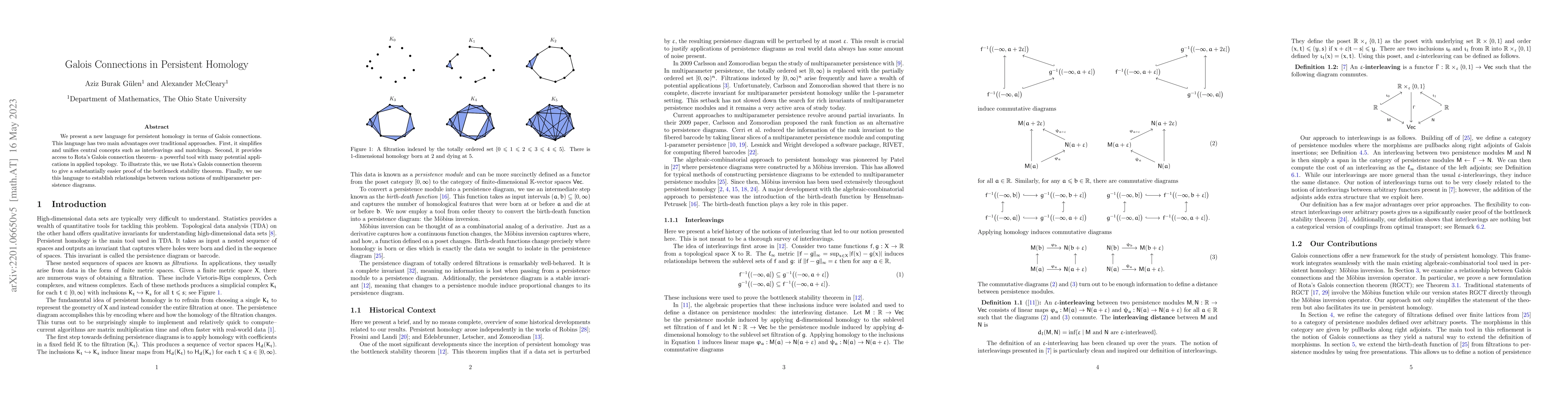 Thumbnail for Galois Connections in Persistent Homology
