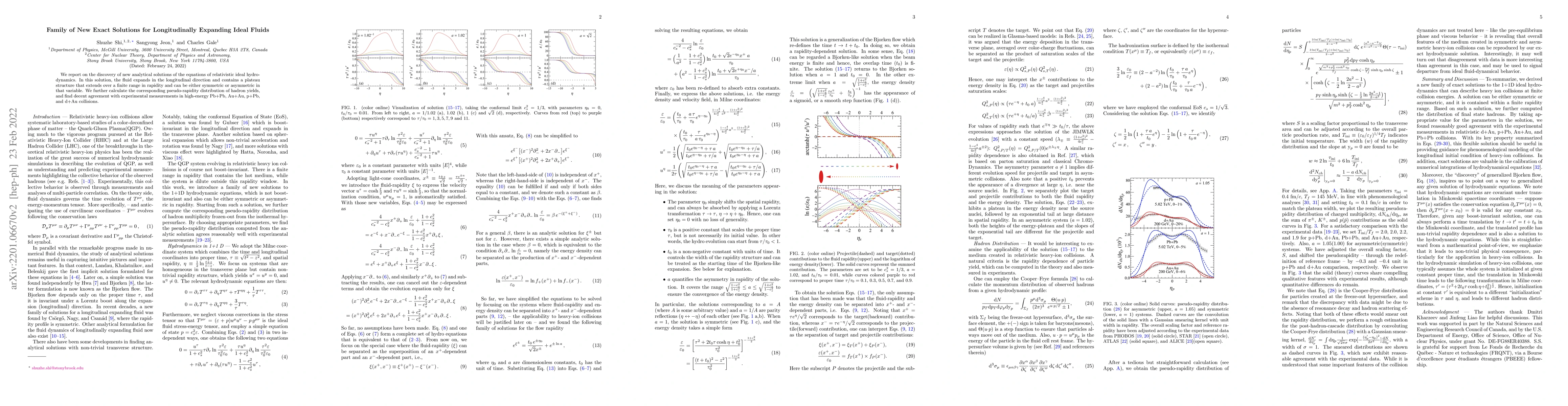 Thumbnail for Family of New Exact Solutions for Longitudinally Expanding Ideal Fluids