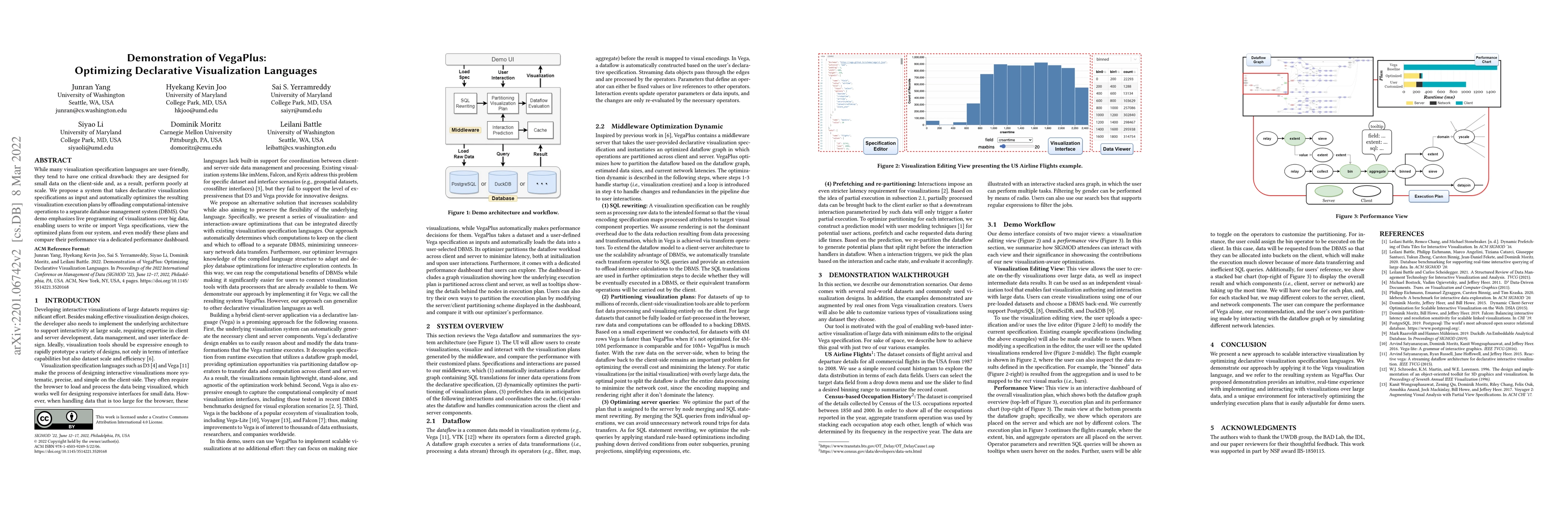 Thumbnail for Demonstration of VegaPlus: Optimizing Declarative Visualization
  Languages