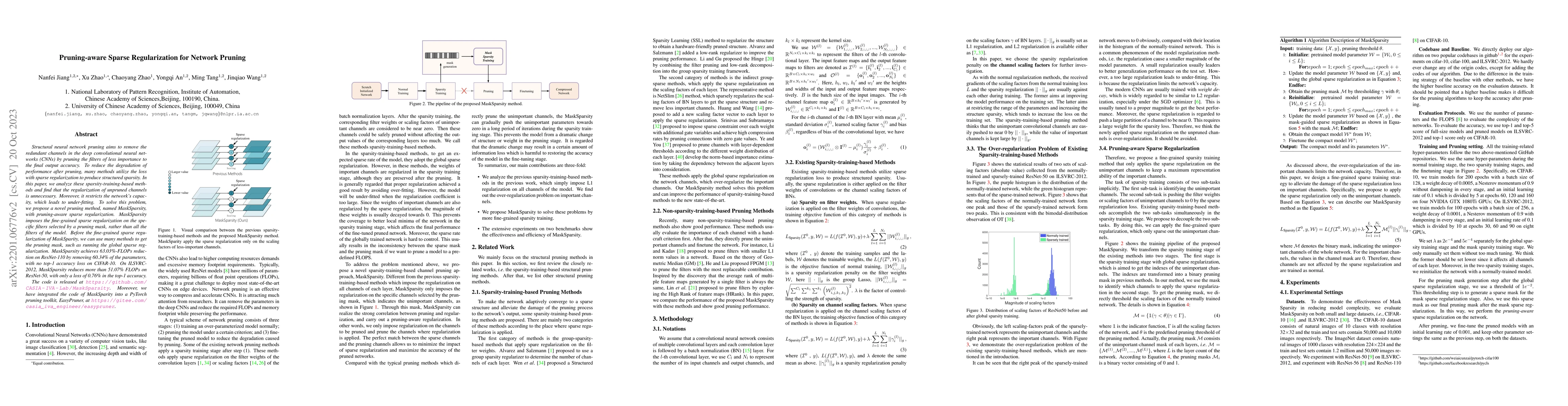 Thumbnail for Pruning-aware Sparse Regularization for Network Pruning