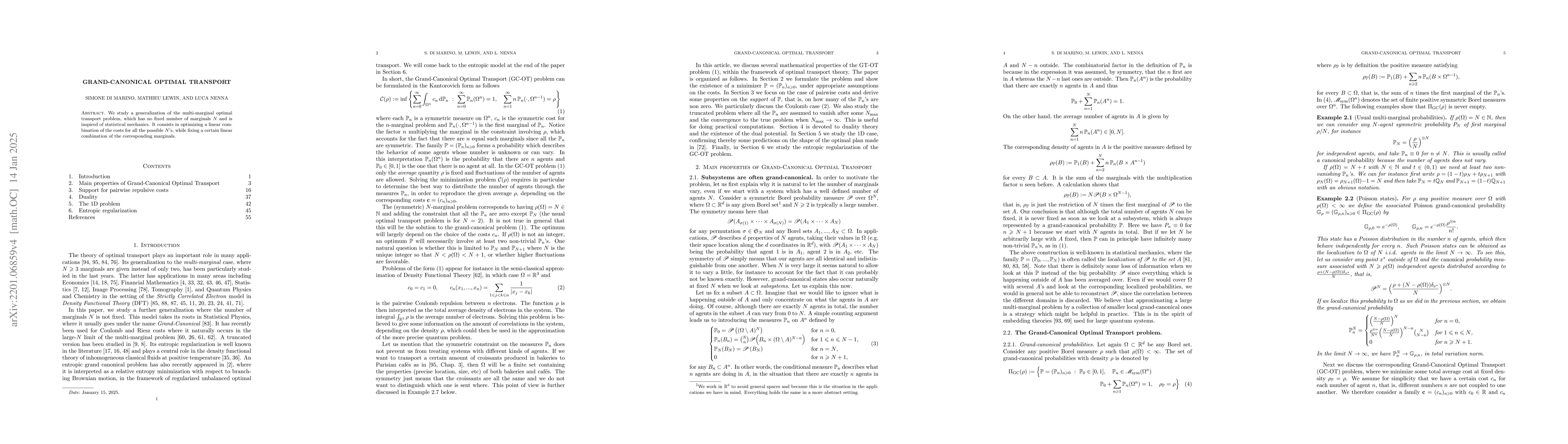 Thumbnail for Grand-Canonical Optimal Transport