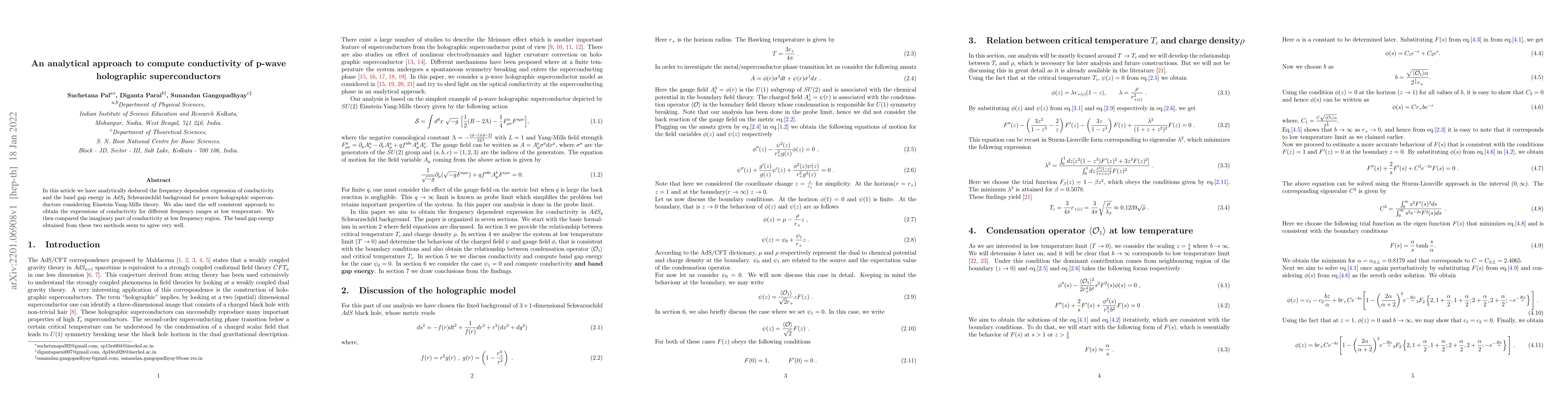 Thumbnail for An analytical approach to compute conductivity of p-wave holographic
  superconductors