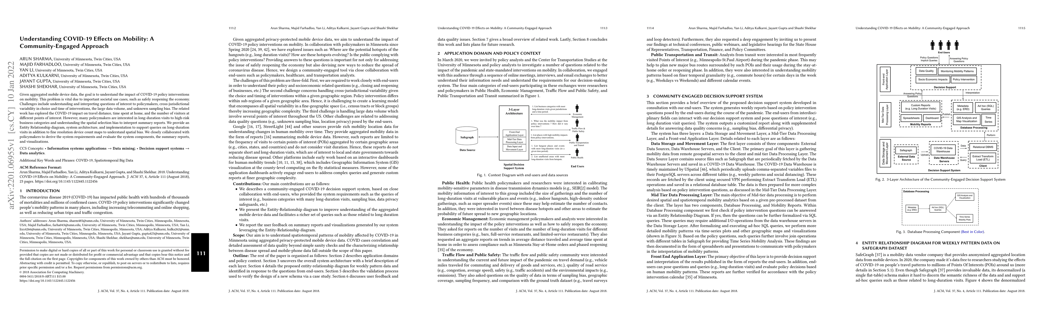 Thumbnail for Understanding COVID-19 Effects on Mobility: A Community-Engaged Approach
