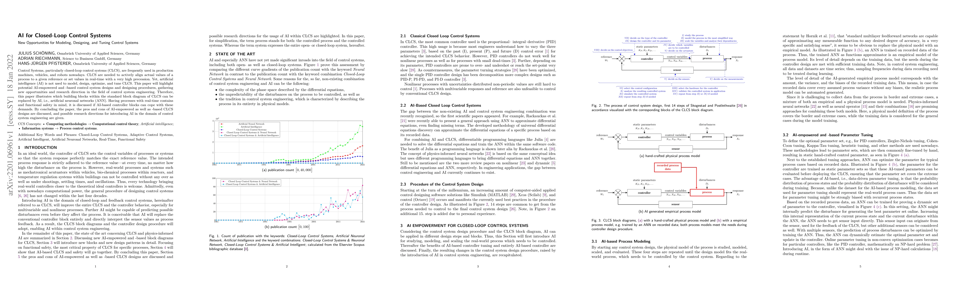 Thumbnail for AI for Closed-Loop Control Systems -- New Opportunities for Modeling,
  Designing, and Tuning Control Systems