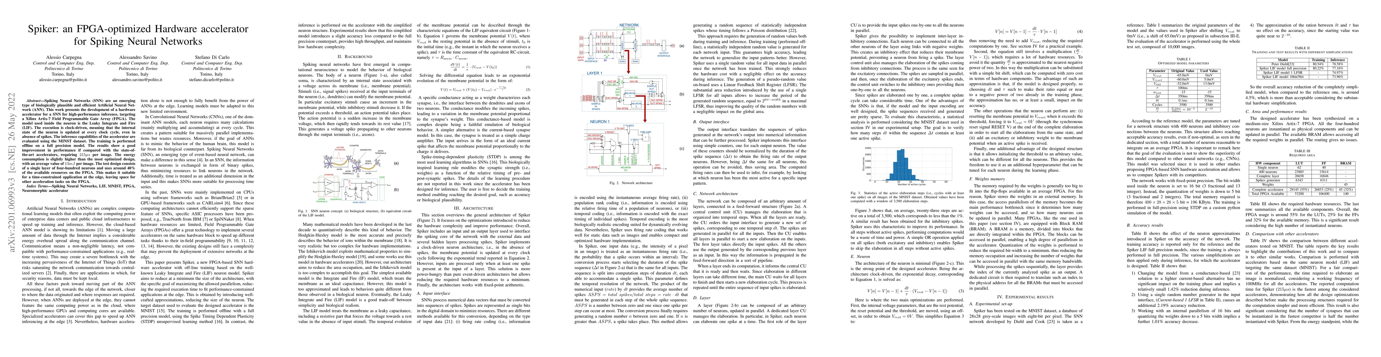 Thumbnail for Spiker: an FPGA-optimized Hardware acceleration for Spiking Neural
  Networks