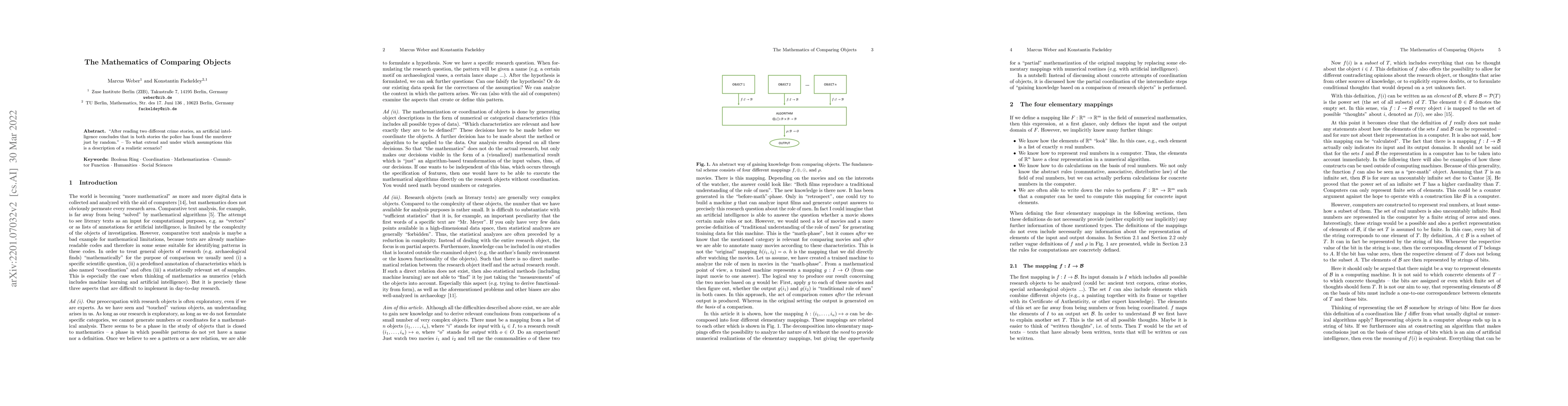 Thumbnail for The Mathematics of Comparing Objects