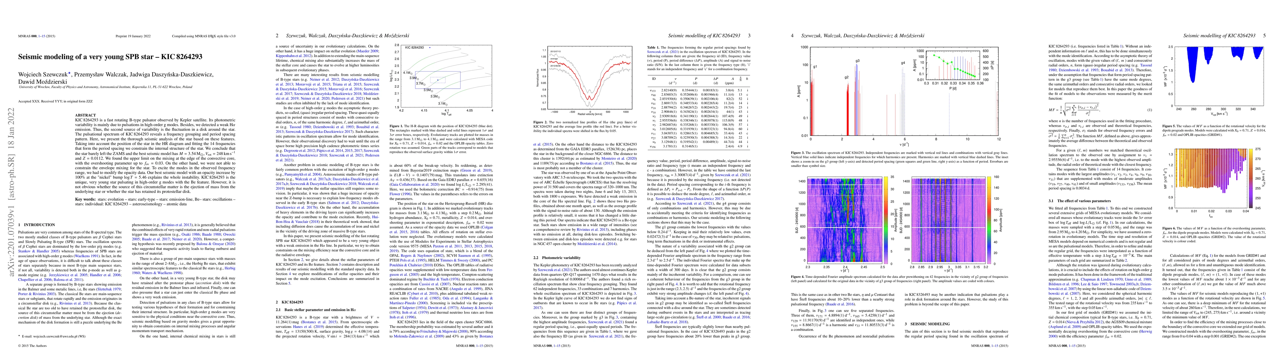 Thumbnail for Seismic modeling of a very young SPB star -- KIC8264293