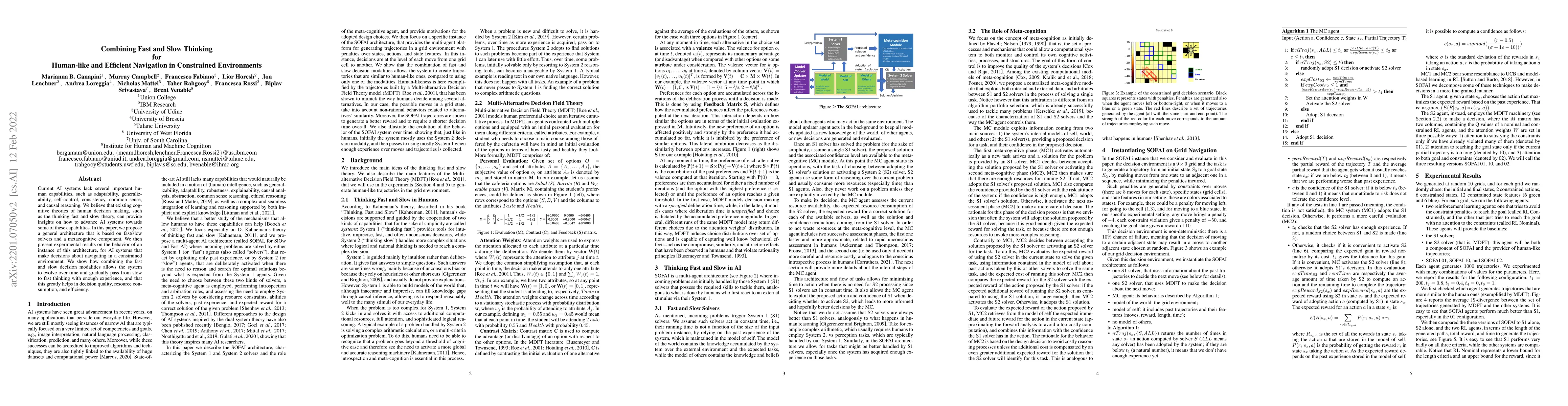 Thumbnail for Combining Fast and Slow Thinking for Human-like and Efficient Navigation
  in Constrained Environments