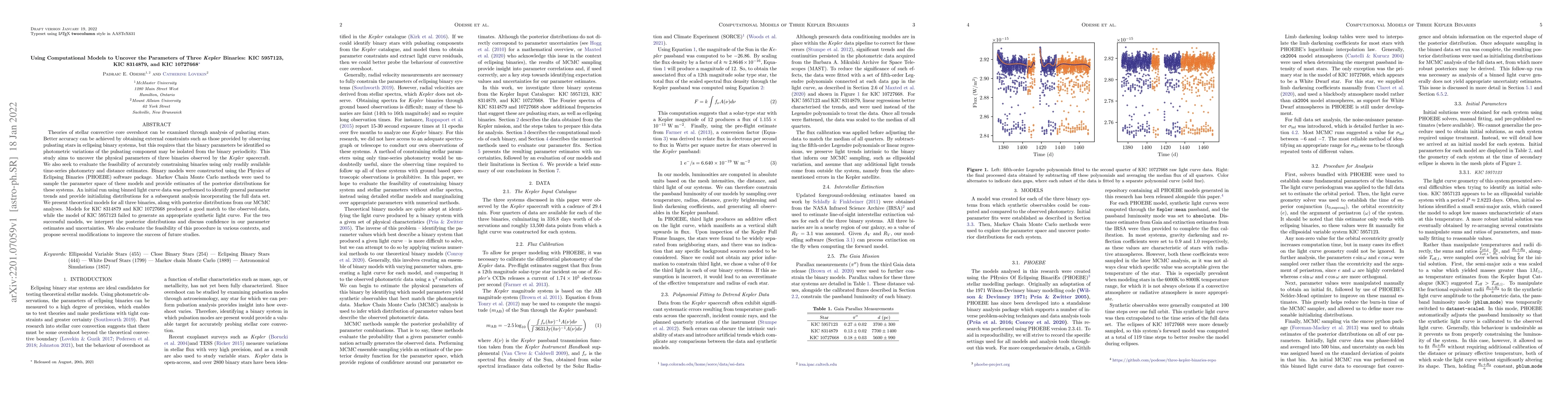 Thumbnail for Using Computational Models to Uncover the Parameters of Three Kepler
  Binaries: KIC 5957123, KIC 8314879, and KIC 10727668