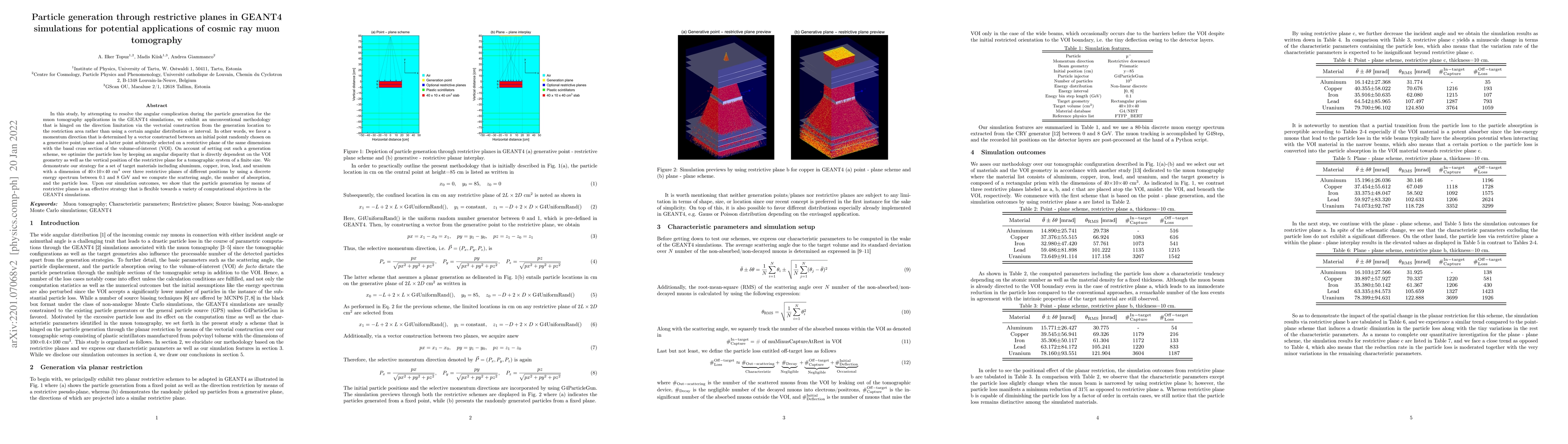 Thumbnail for Particle generation through restrictive planes in GEANT4 simulations for
  potential applications of cosmic ray muon tomography