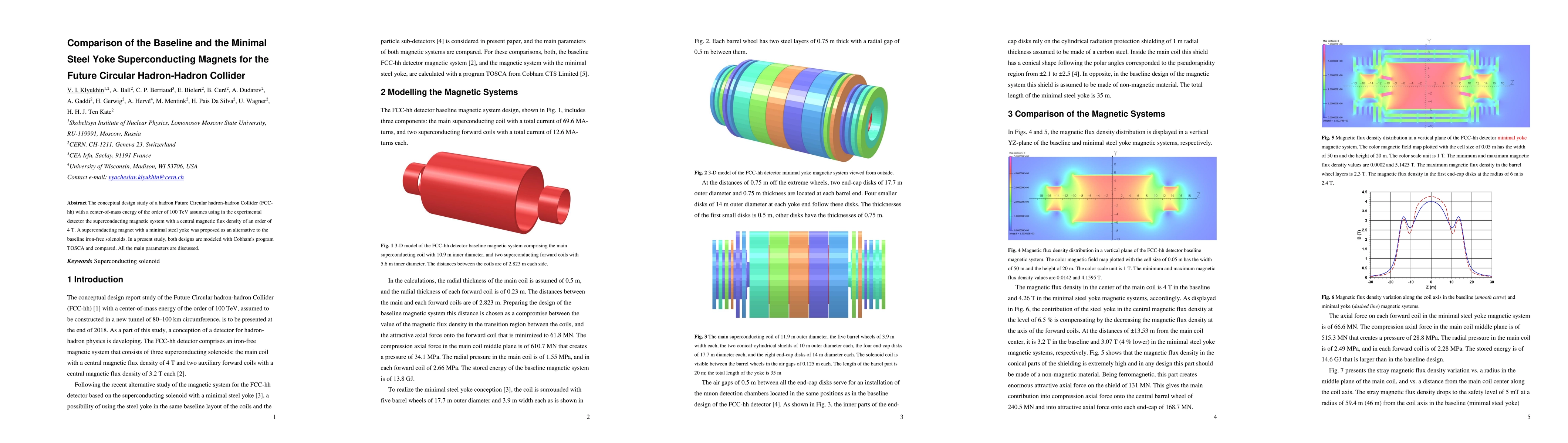 Thumbnail for Comparison of the Baseline and the Minimal Steel Yoke Superconducting
  Magnets for the Future Circular Hadron-Hadron Collider