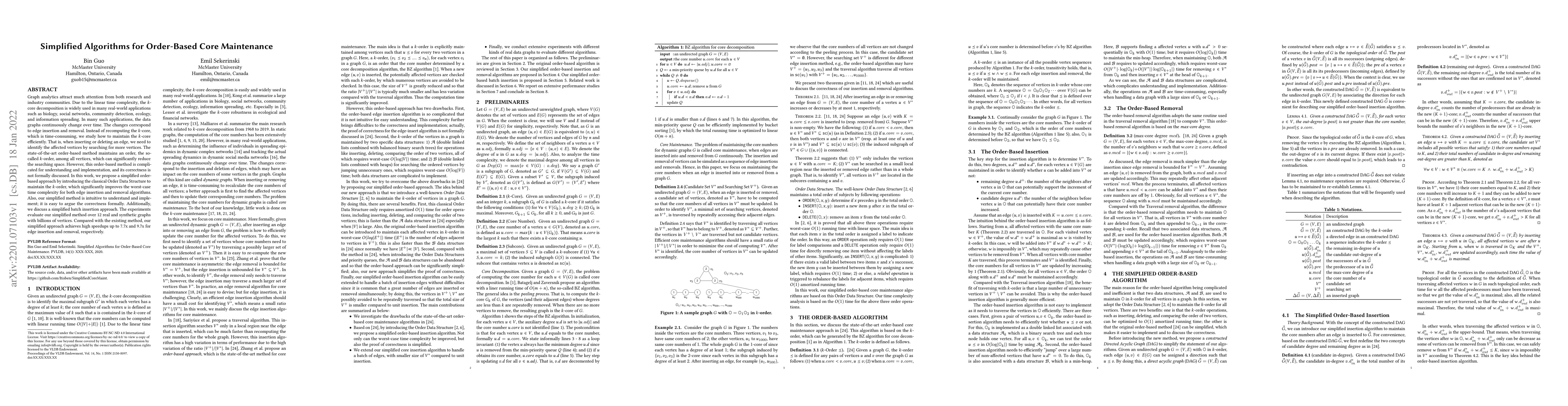 Thumbnail for Simplified Algorithms for Order-Based Core Maintenance
