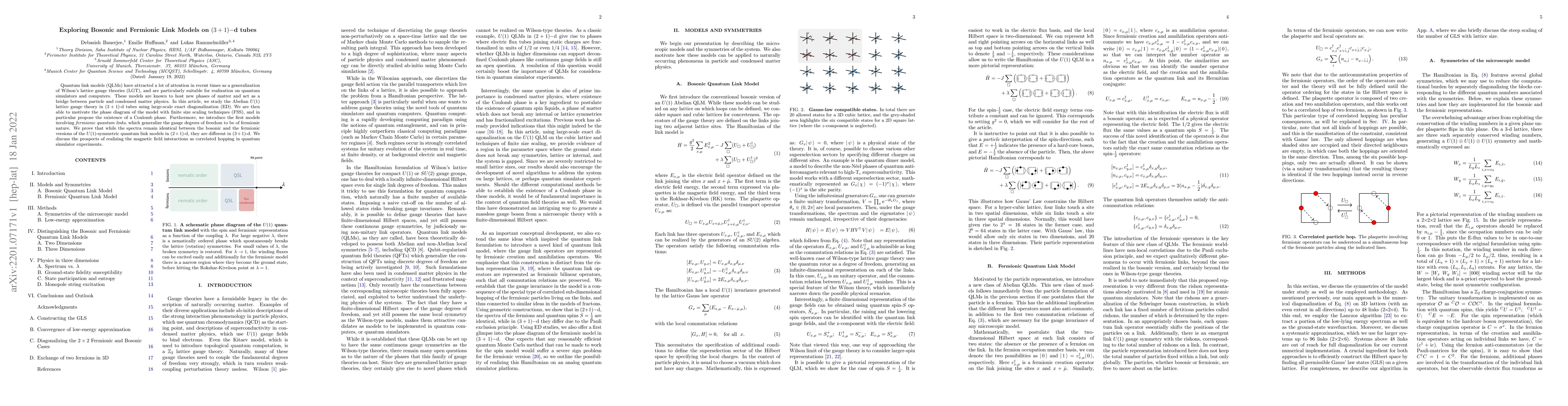 Thumbnail for Exploring Bosonic and Fermionic Link Models on $(3+1)-$d tubes
