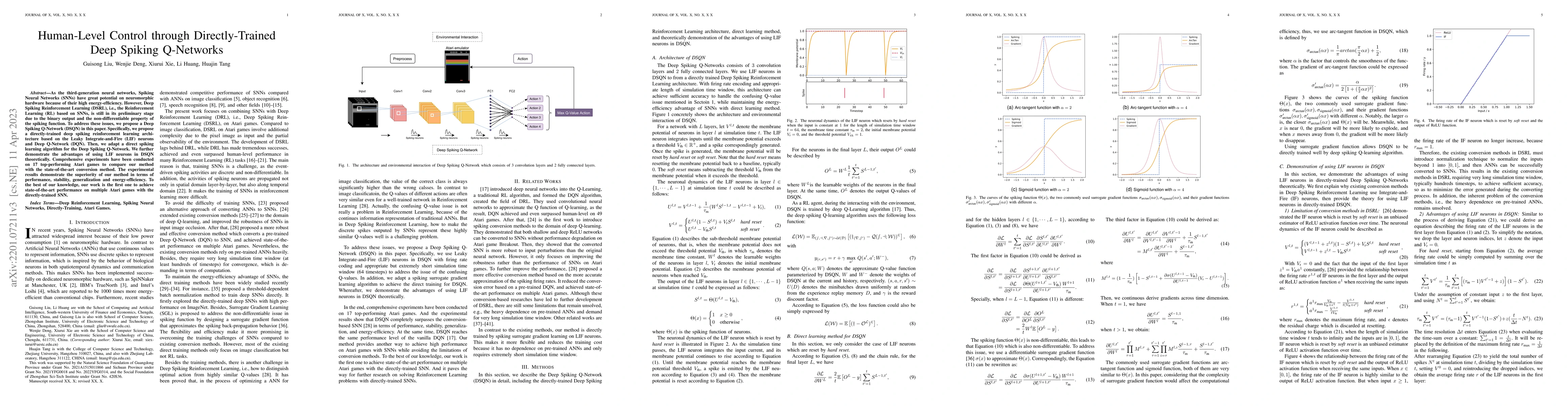 Thumbnail for Human-Level Control through Directly-Trained Deep Spiking Q-Networks