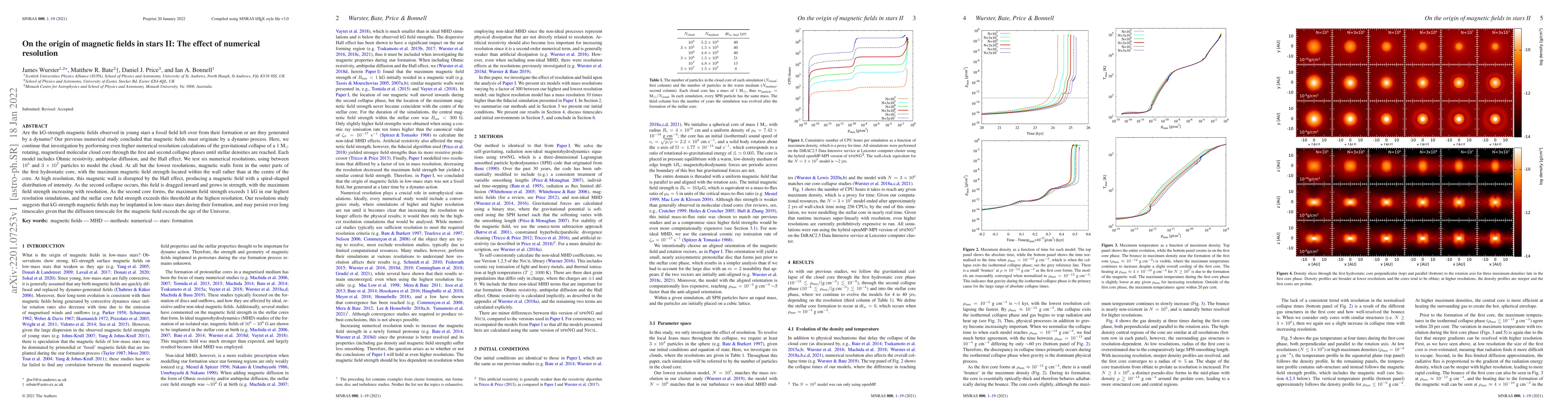 Thumbnail for On the origin of magnetic fields in stars II: The effect of numerical
  resolution