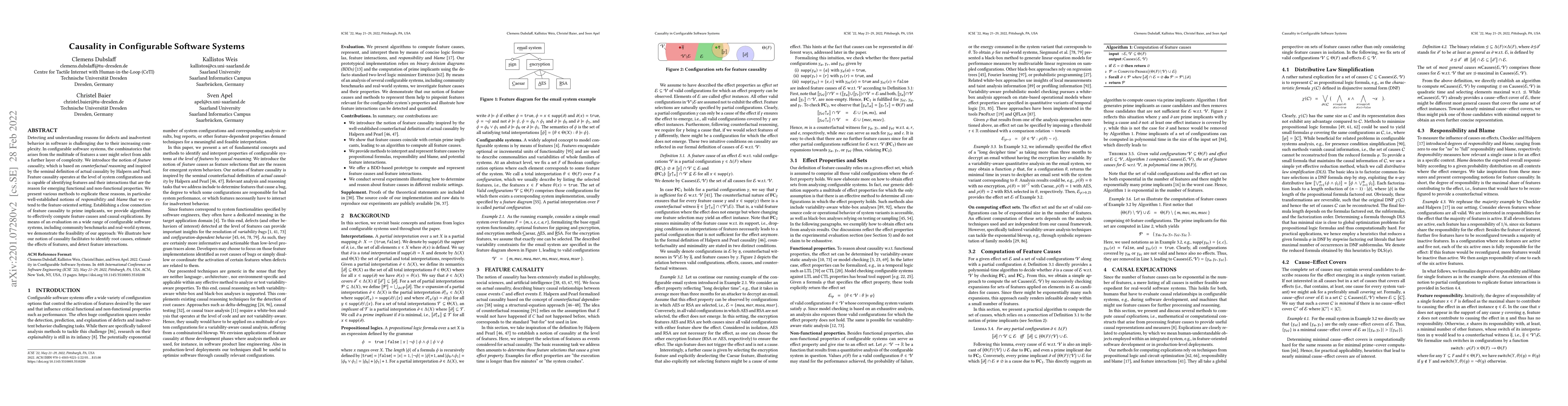 Thumbnail for Causality in Configurable Software Systems