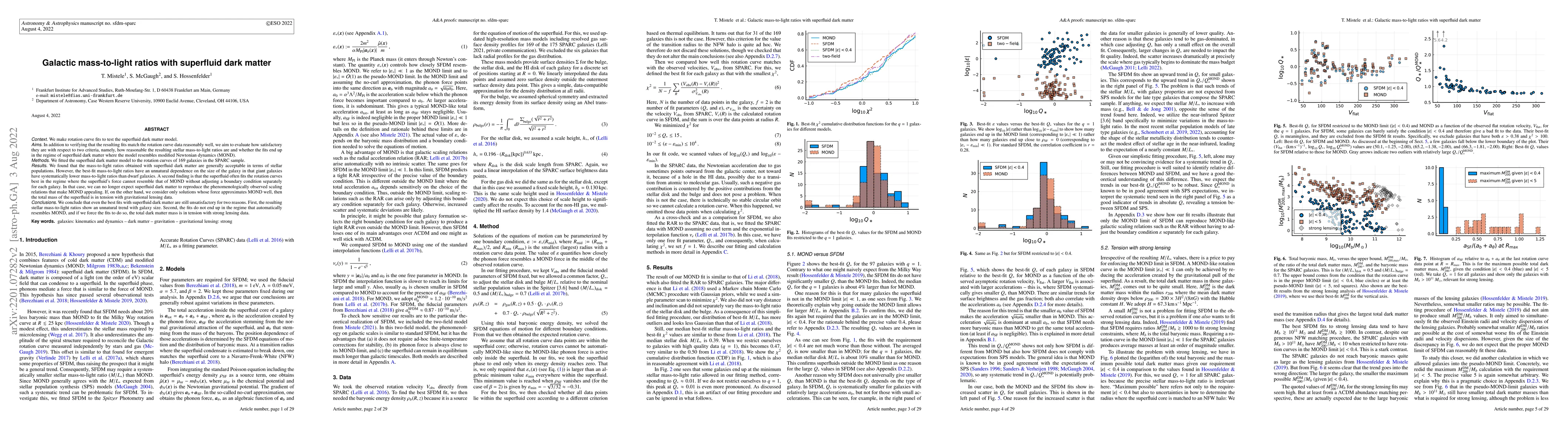 Thumbnail for Galactic Mass-to-Light Ratios With Superfluid Dark Matter