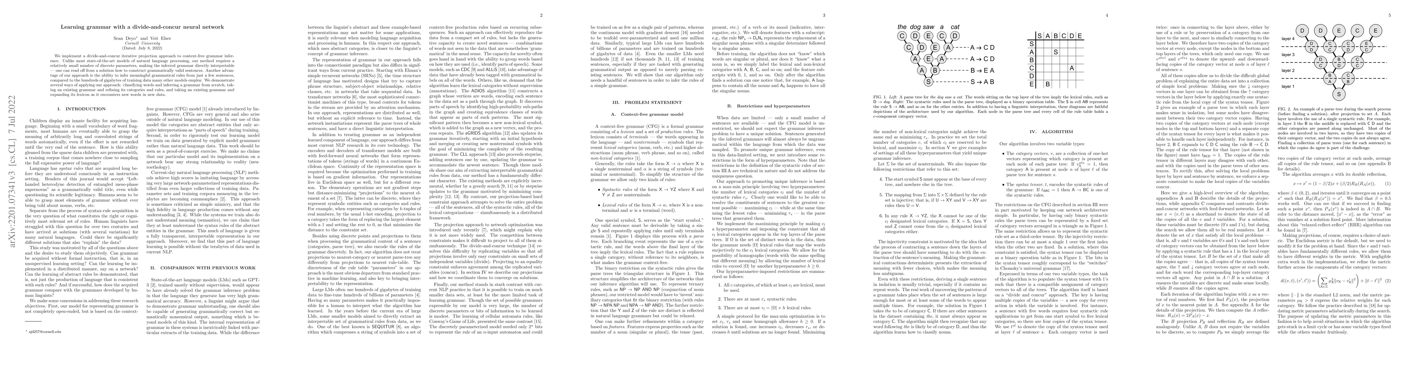 Thumbnail for Learning grammar with a divide-and-concur neural network