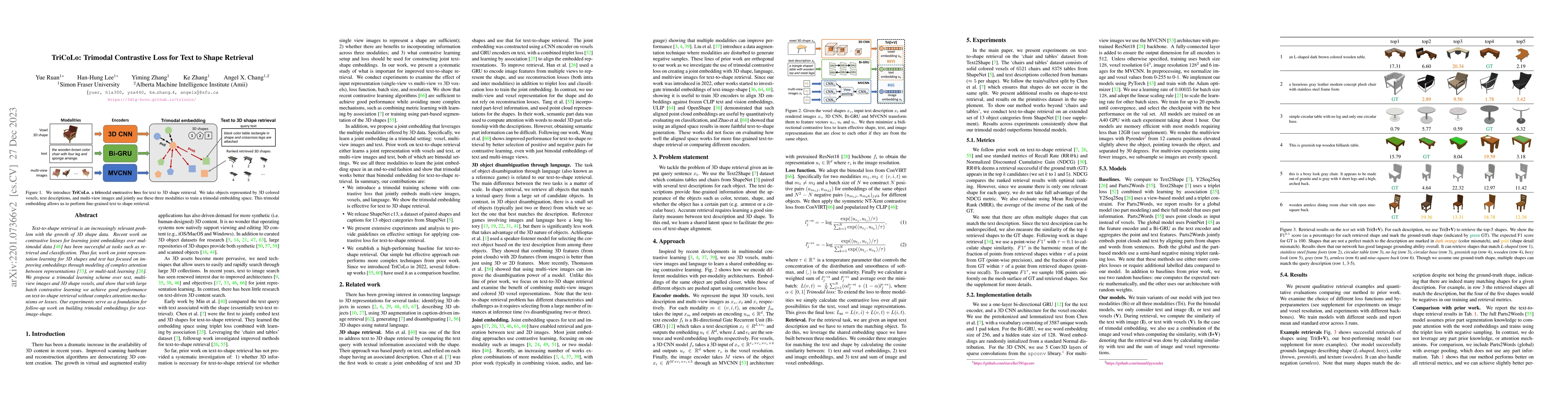 Thumbnail for TriCoLo: Trimodal Contrastive Loss for Text to Shape Retrieval